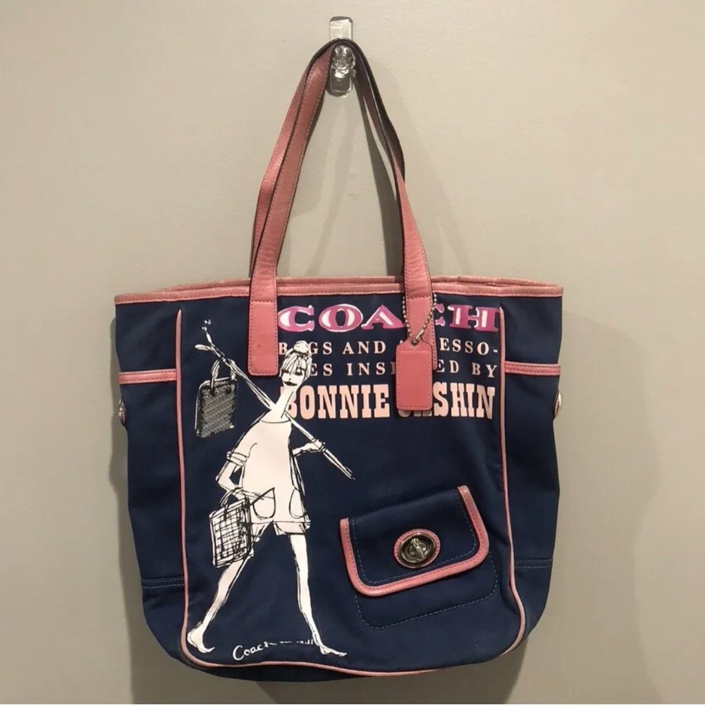 Trending Vintage Bonnie Cashin Blue & Pink  Tote